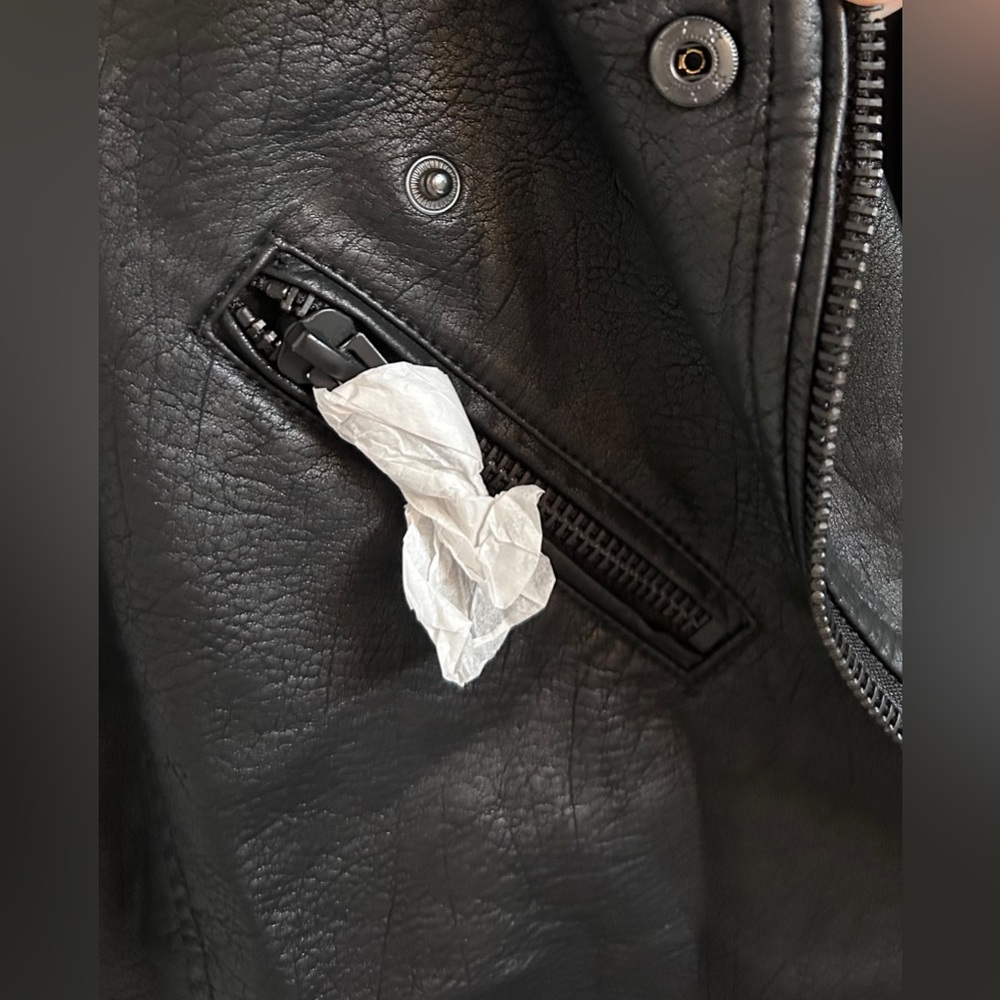 BLANK NYC Vegan Leather Moto Jacket In Onyx Sz XS/S ✨NWT✨ - Picture 9 of 14
